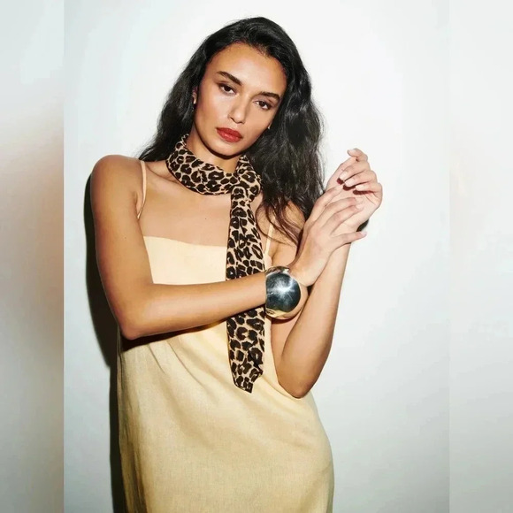 Reformation Aubree Linen Dressin Parmesean XS Women's - Picture 5 of 10